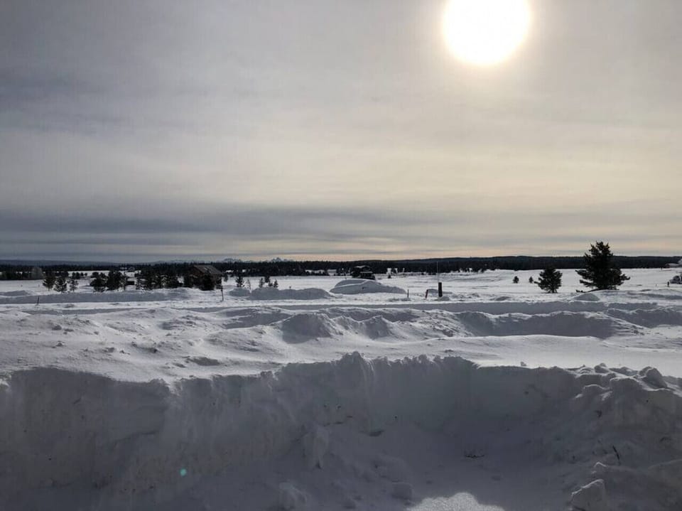 You can see the Tetons on a clear day