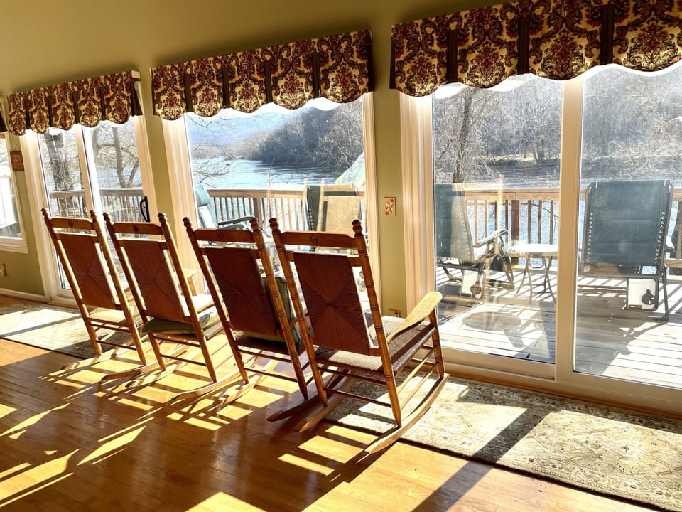 View of the river from the Great Room.