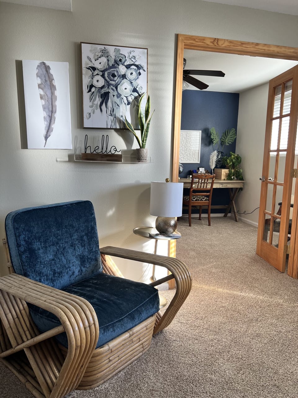 The bonus space downstairs looking into the 5th bedroom