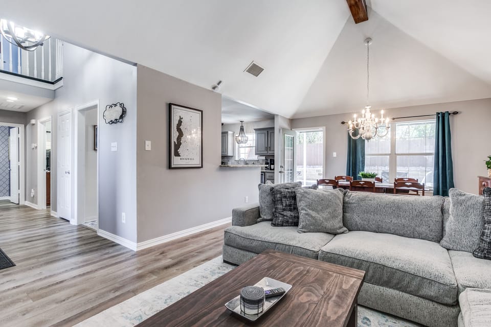 Beautiful colors and open concept living/kitchen and dining areas 