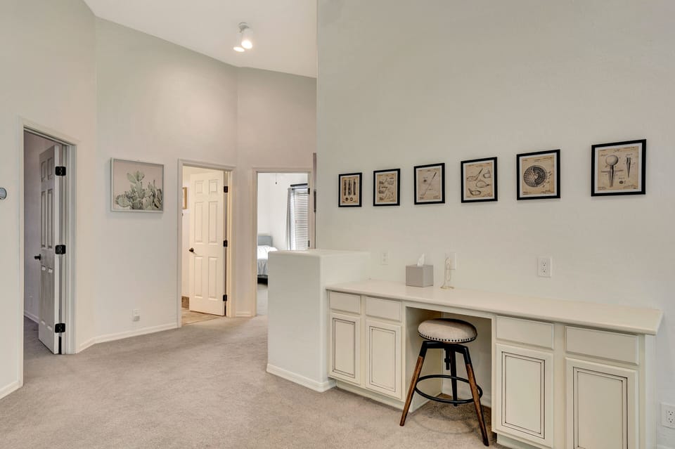 Upstairs workspace