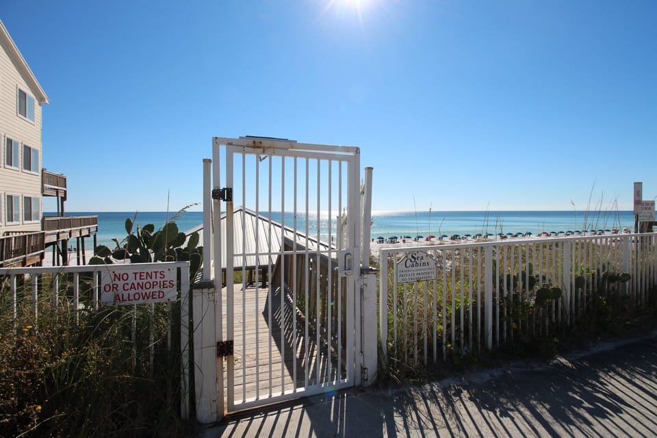 Gated beach access