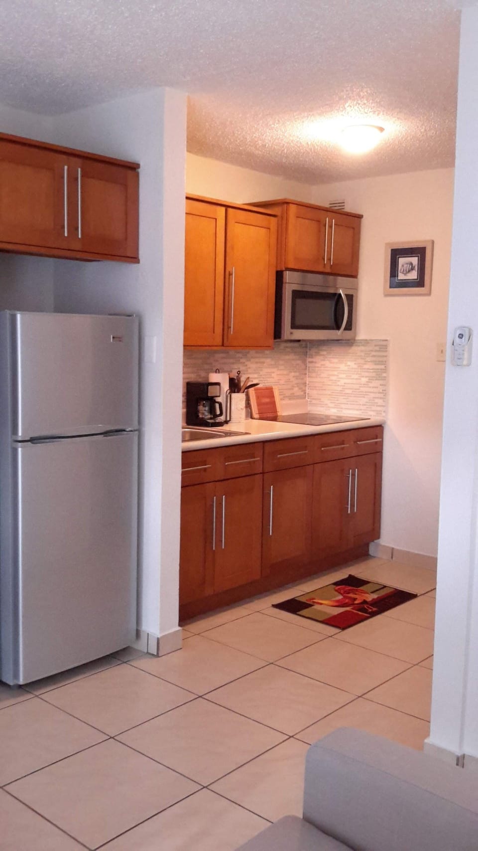 Fully stocked kitchen; stove top, microwave etc..