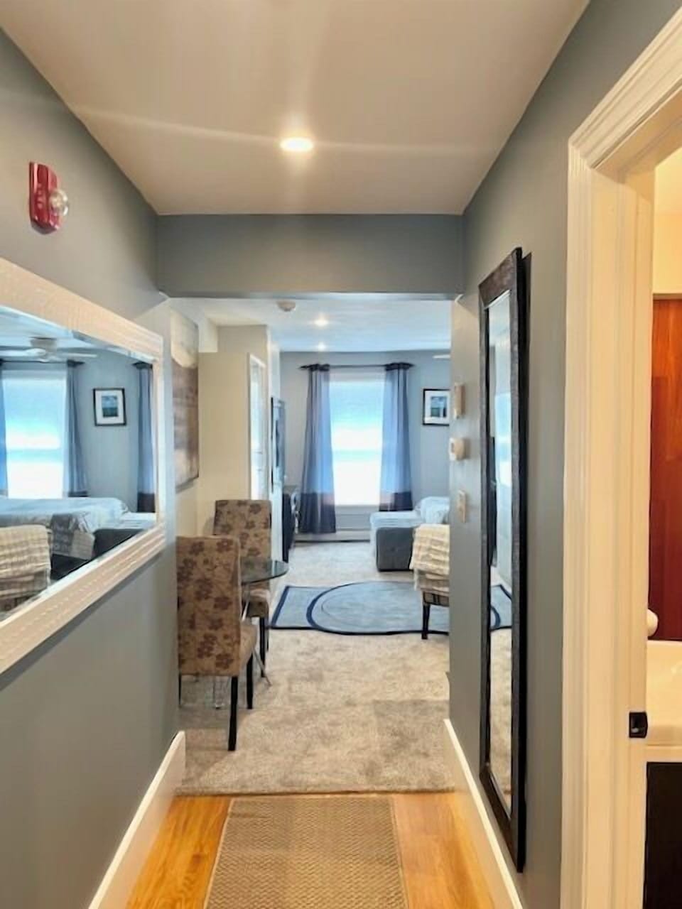 Hallway Entrance with Bathroom on the Right