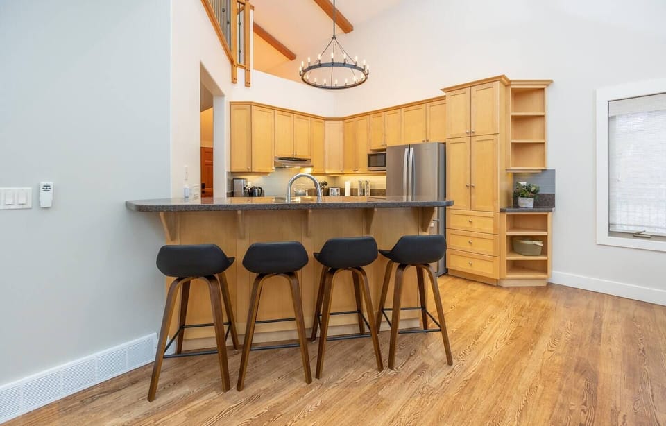 Breakfast bar for four.