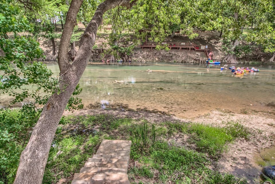 Direct access to the Guadalupe River just across the street from the houses!