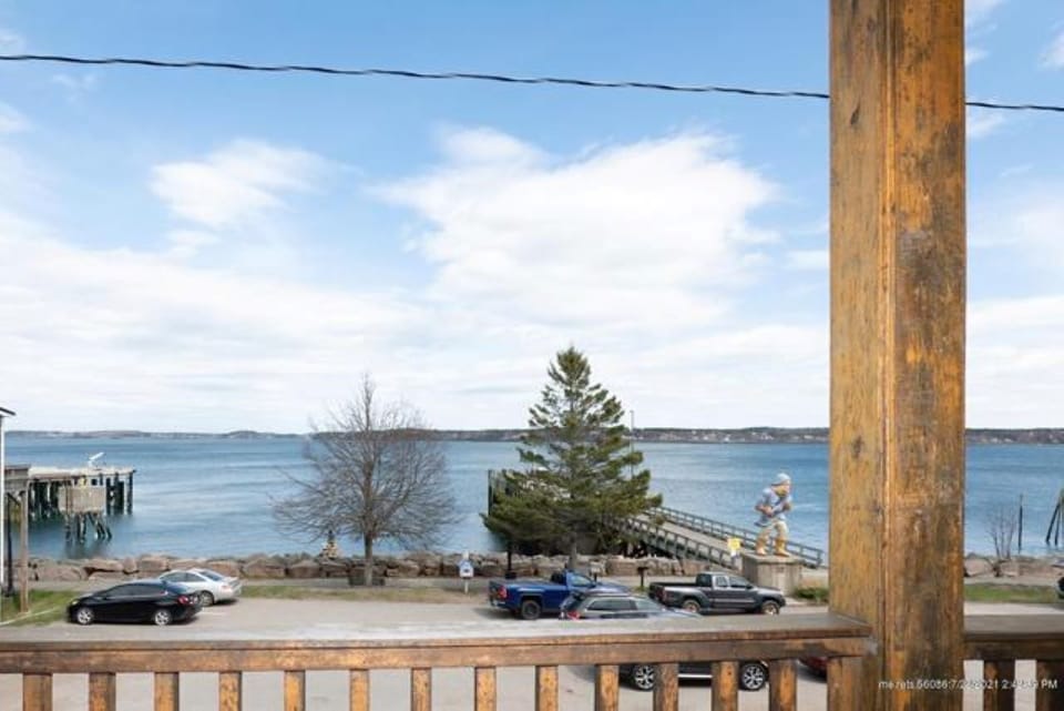 View from porch and main living area.