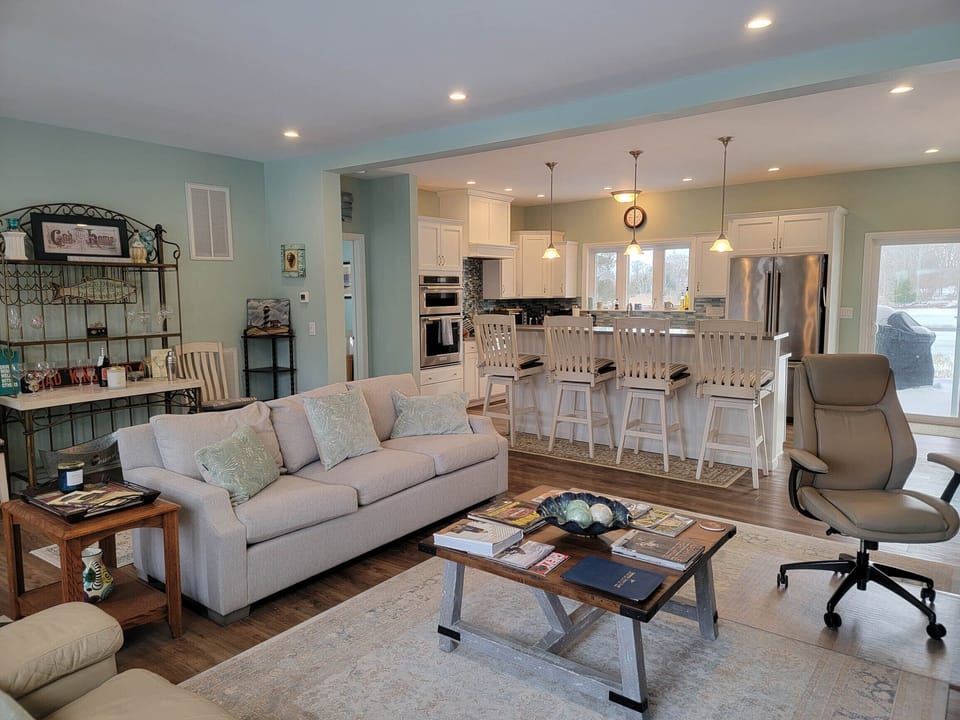 Main Level Living Room/Kitchen/Dining area.
