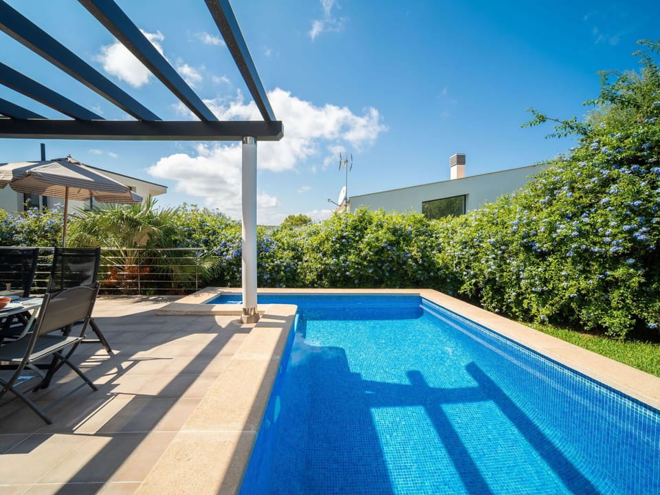 Swimming Pool, Blue, Outdoor Furniture, Resort, Composite Material, Eco Hotel, Shade, Leisure, Sunlounger, Villa