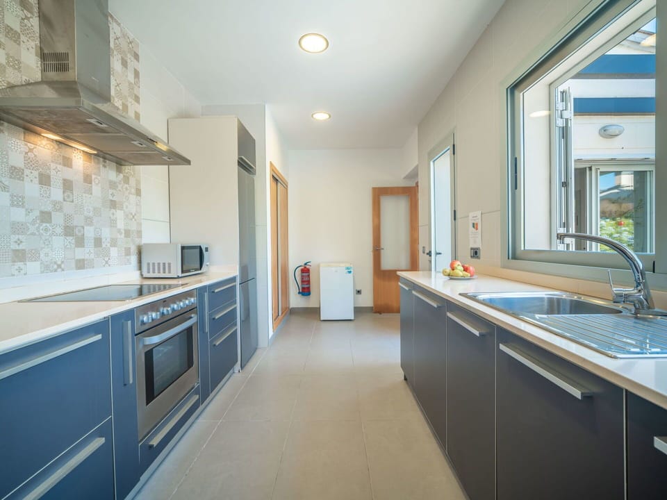 Kitchen, Countertop, Kitchen Appliance, Major Appliance, Flooring, Cabinetry, Interior Design, Ceiling, Wood, Kitchen Sink