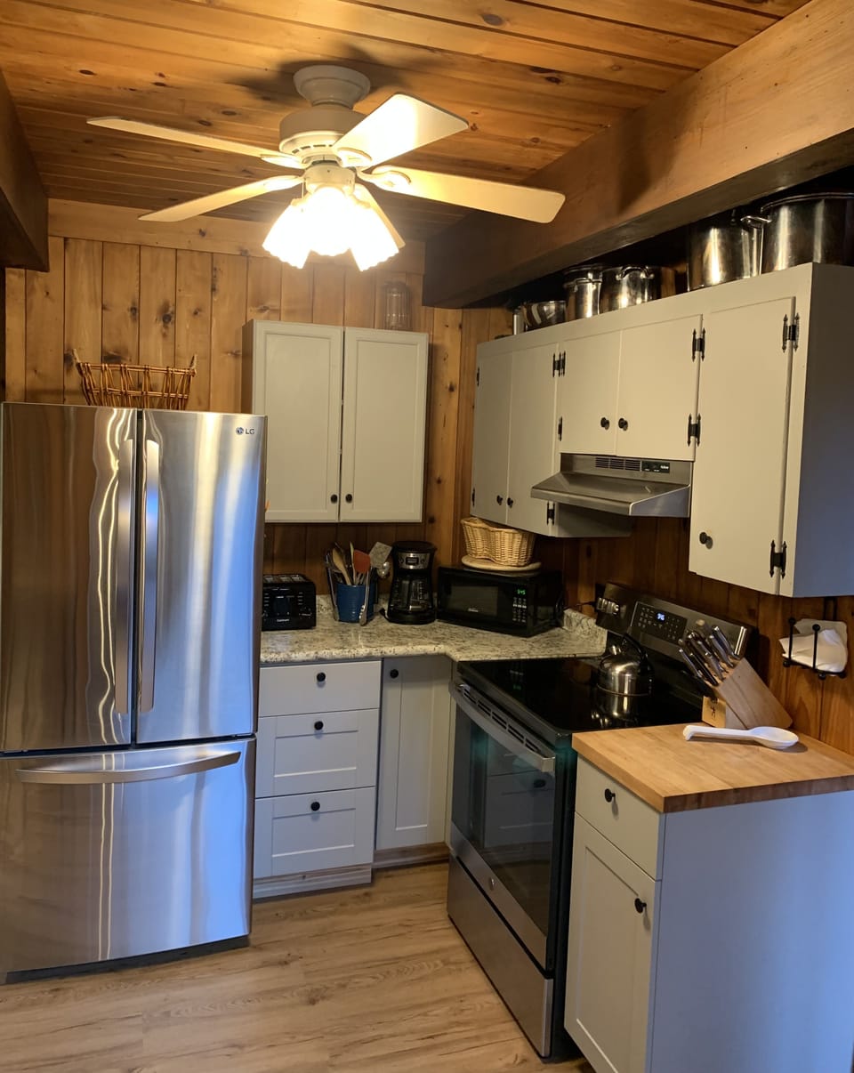 Fully stocked kitchen