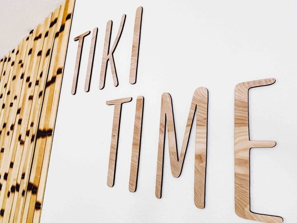 Personal Tiki Time decor theme throughout the entire home