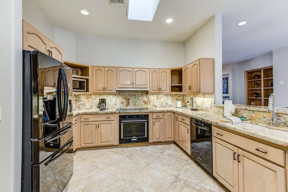 Fully Equipped Kitchen with Granite Counters