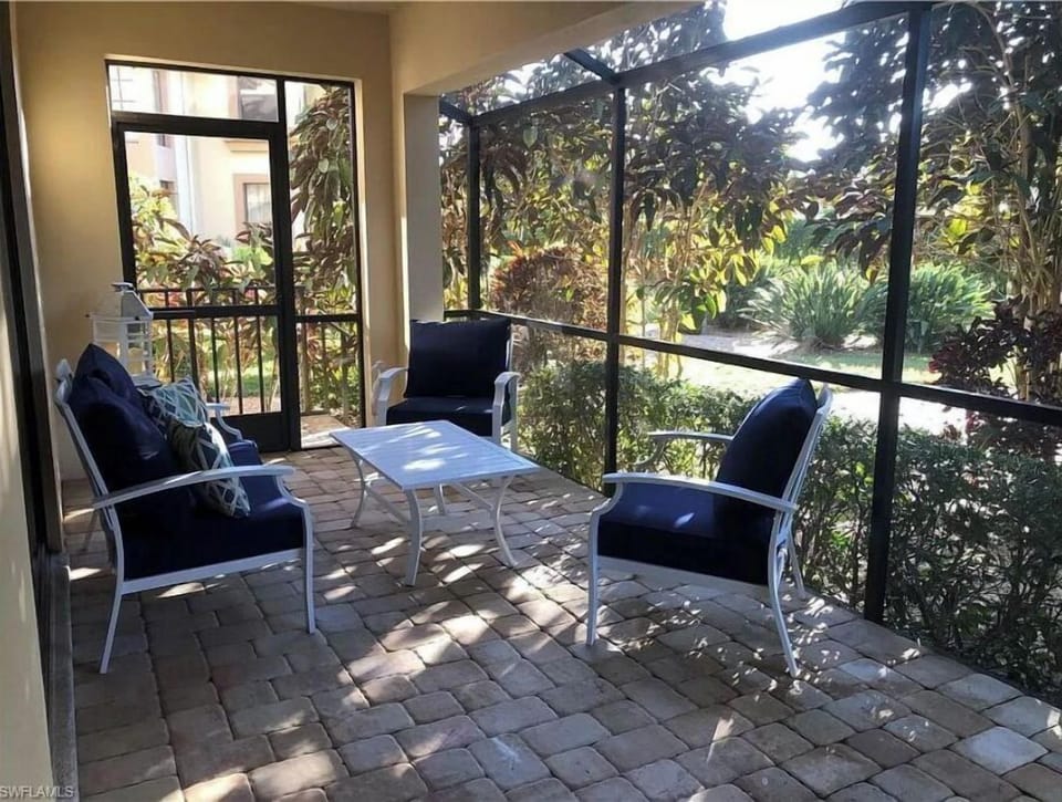 Relaxing screened-in lanai