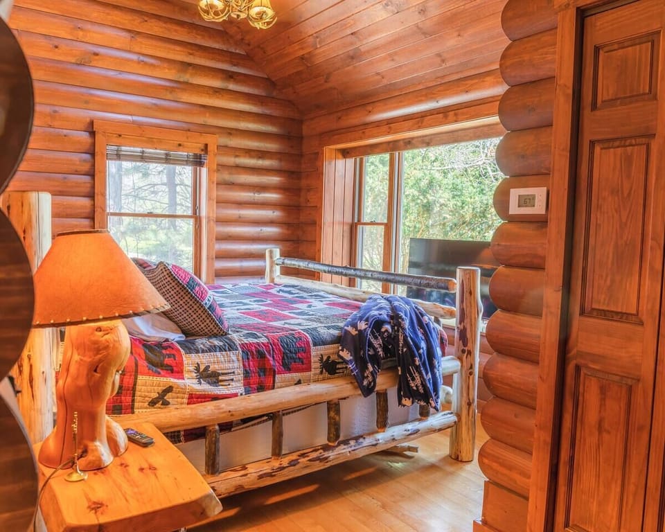 Primary bedroom with king bed