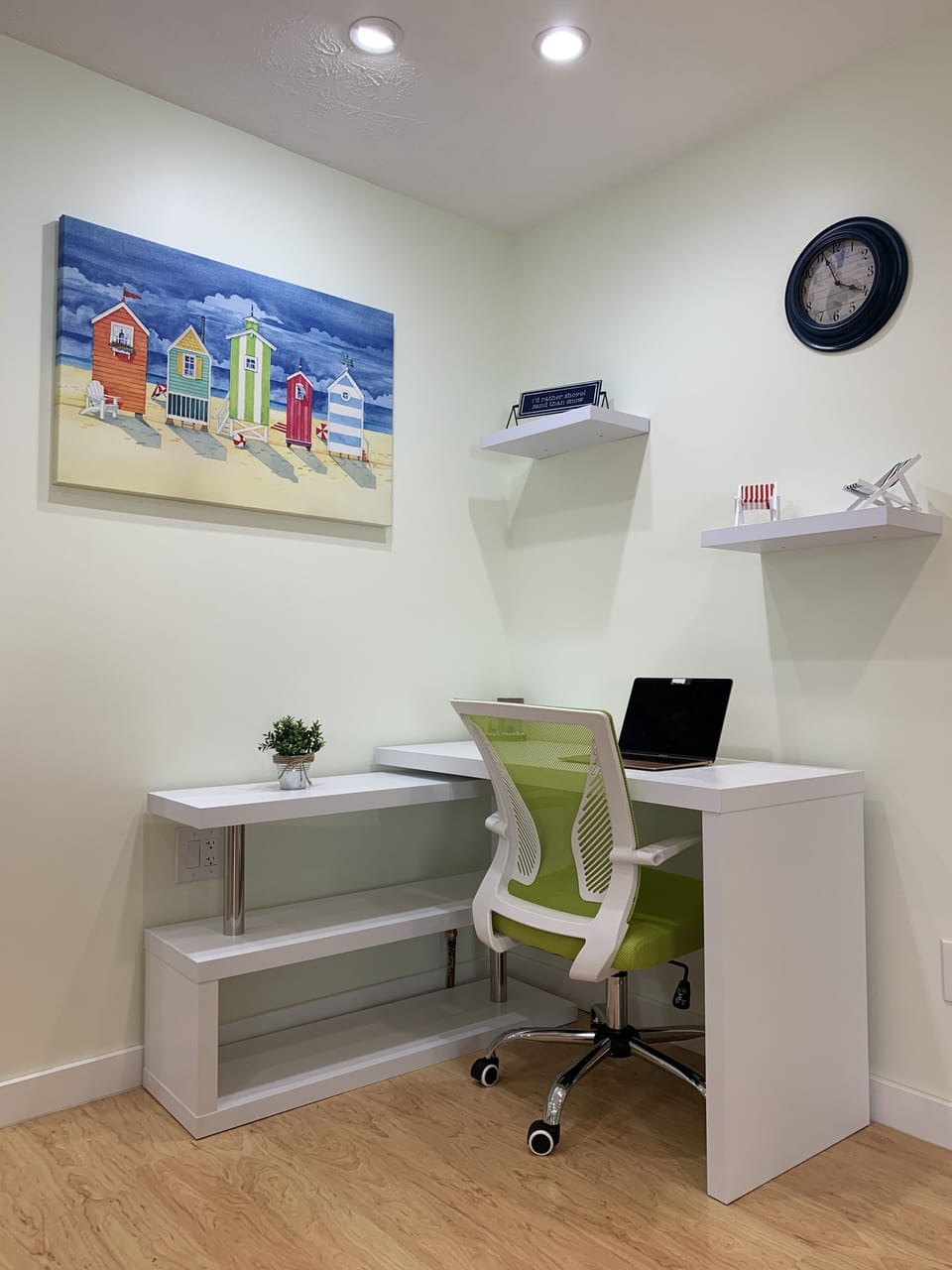 Need to get work done? Relax in our comfy chair with strong wifi.