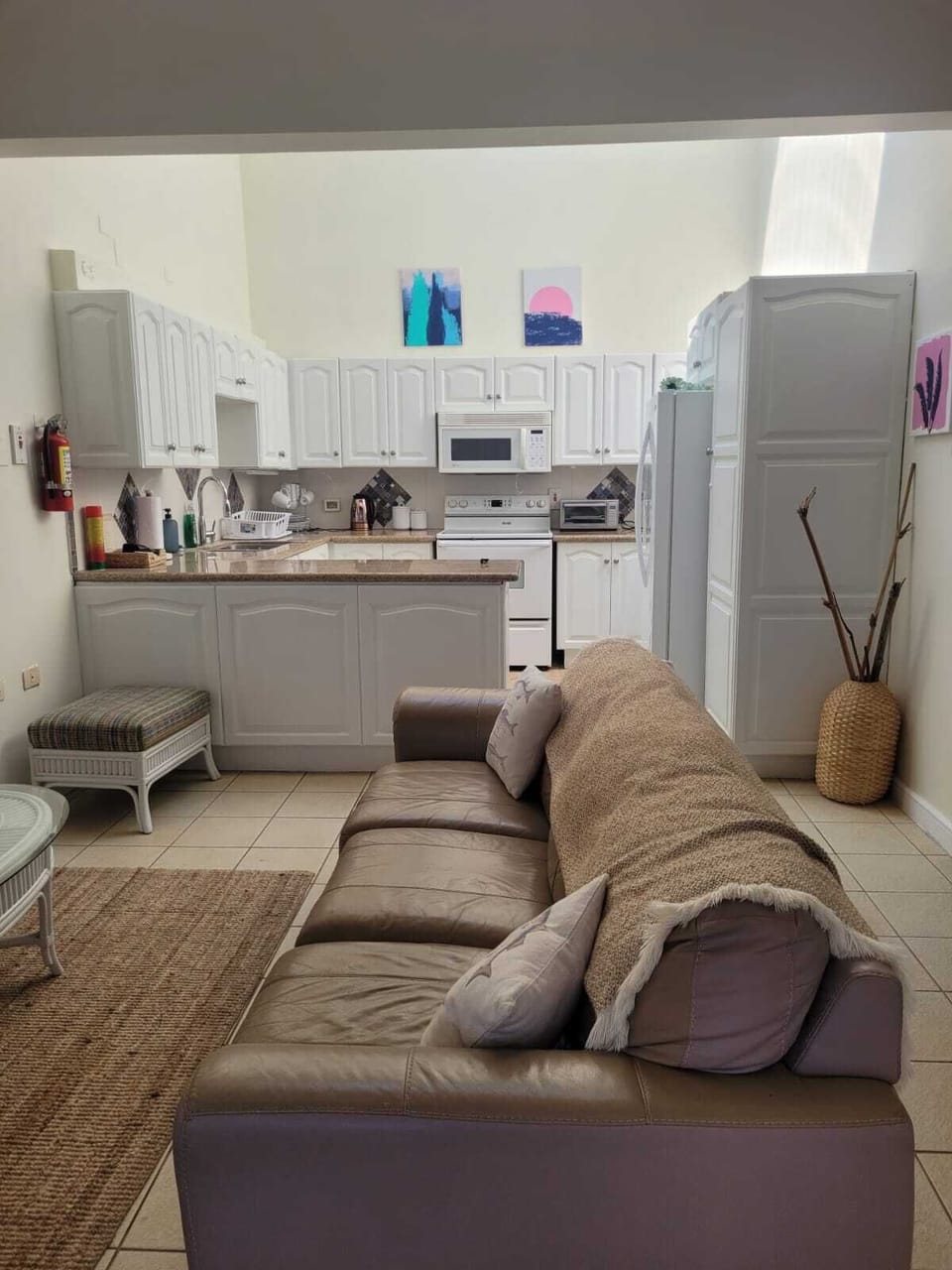 open plan kitchen