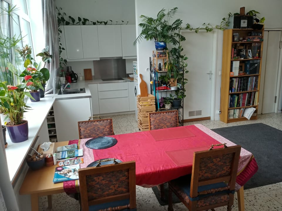 View on the full space with secrets rooms (left ; toilet) and (right ; shower)