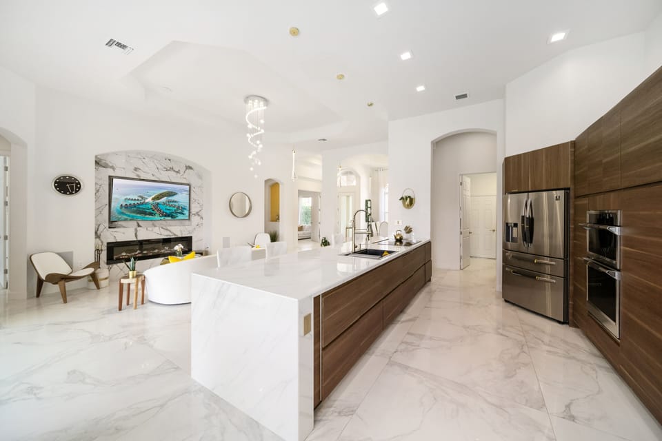 Open luxury and Modern design. Newest Appliances and fully equipped kitchen.