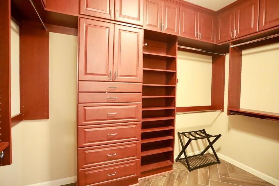 Master bedroom walk-in closet.