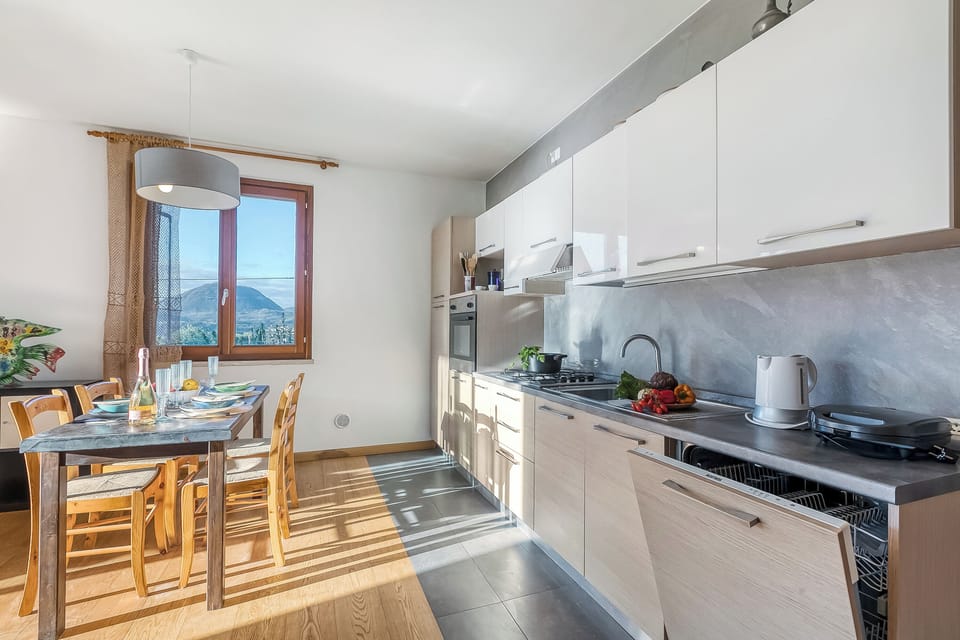 Kitchen and dining area