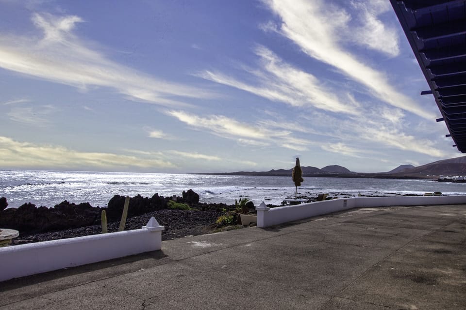 Sea and mountain views from promenade