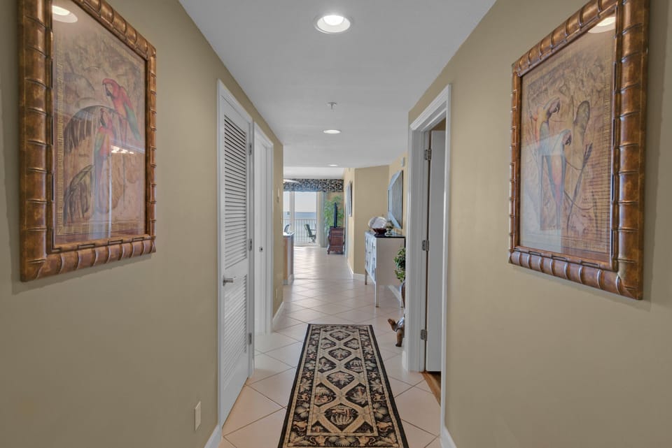 Hallway to guest rooms