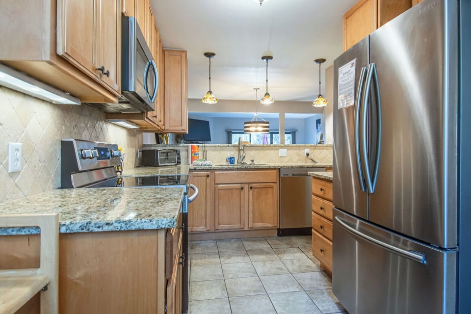Fully stocked kitchen