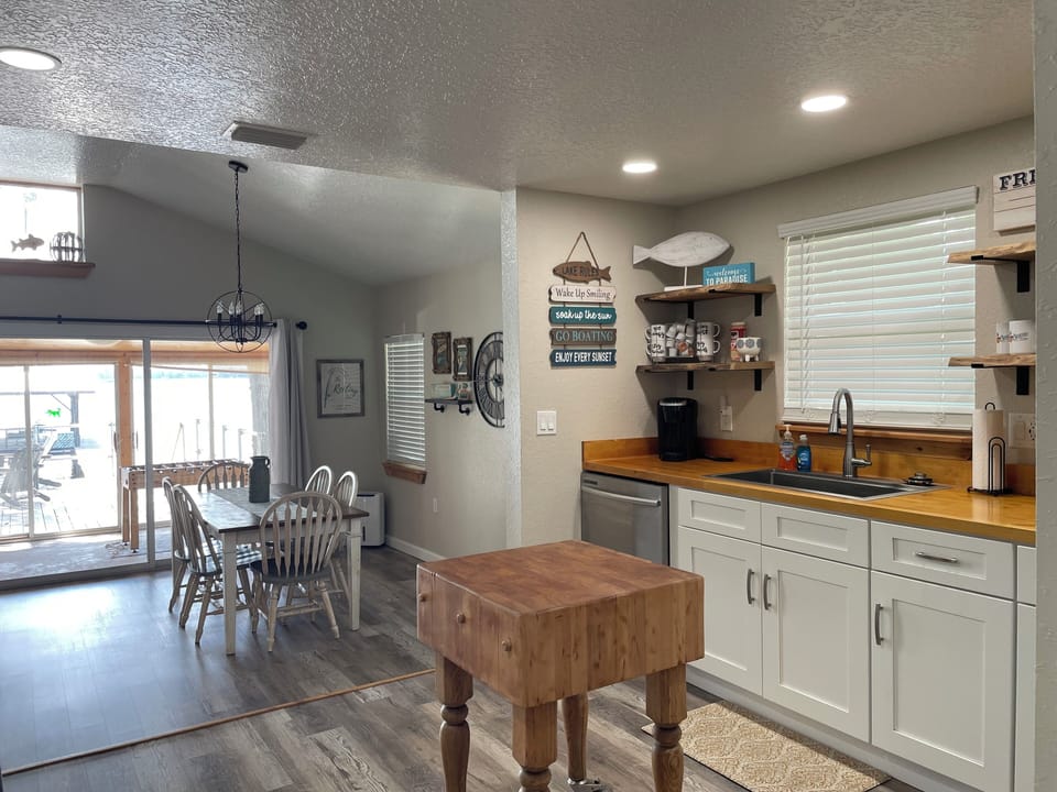 Large well equipped  kitchen