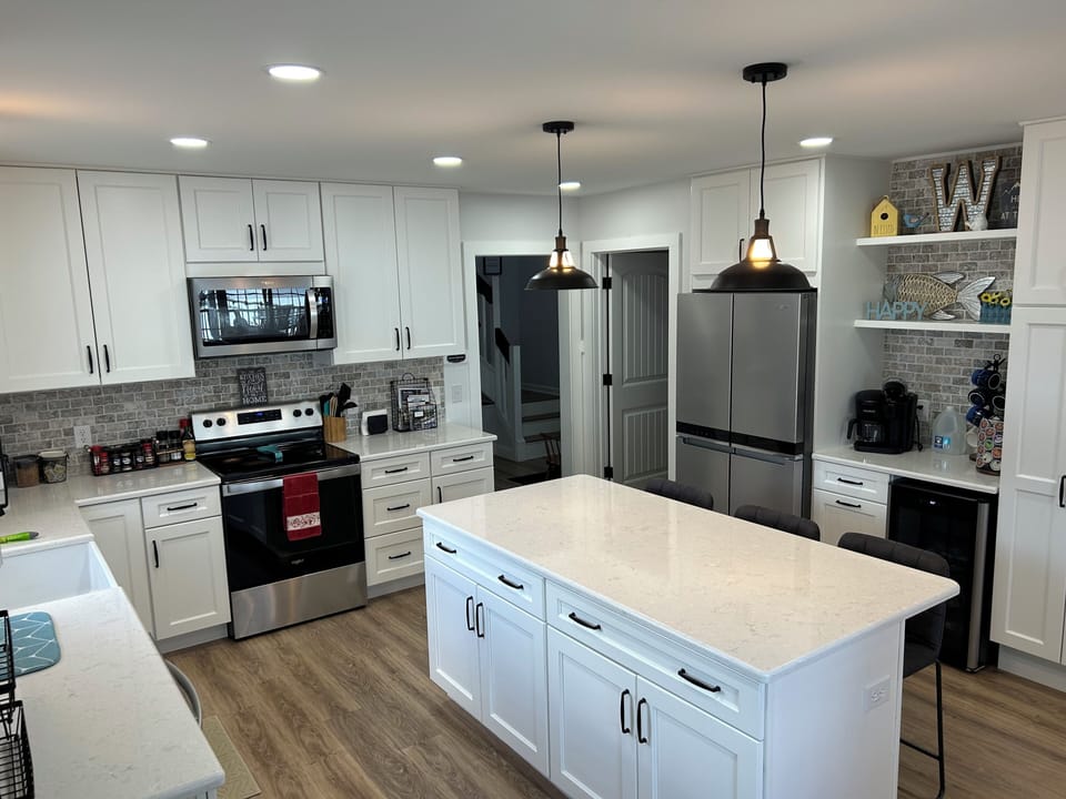 Kitchen northwest view.