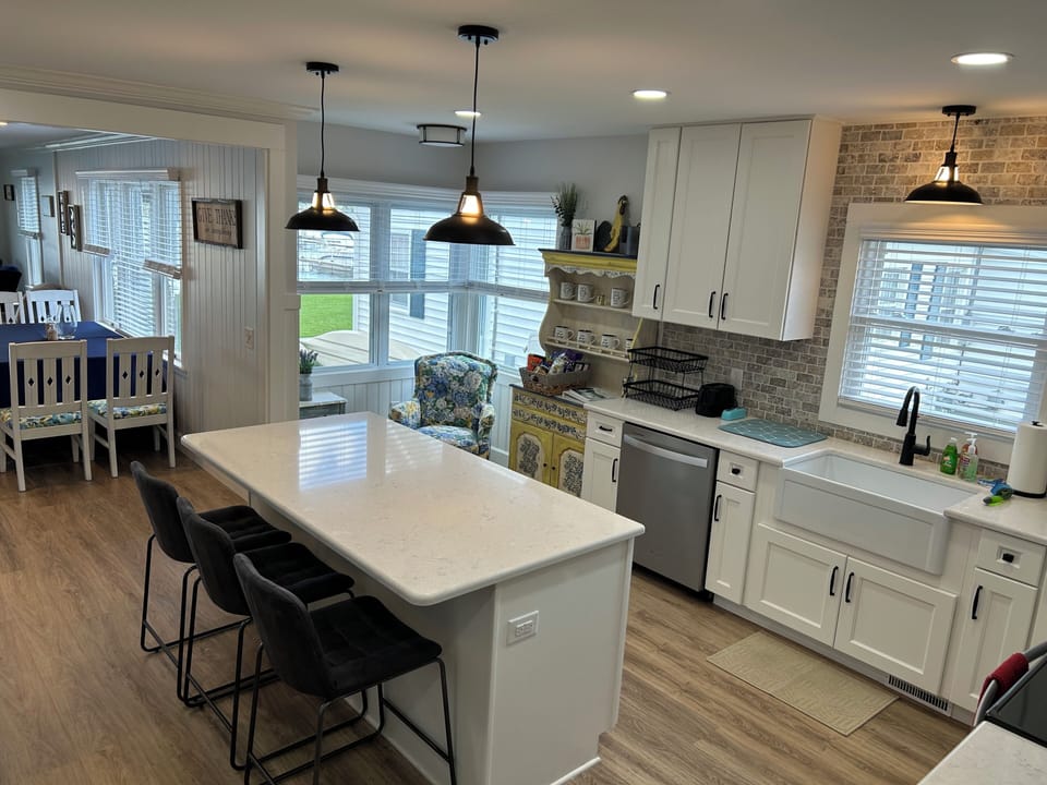 Kitchen southeast view.