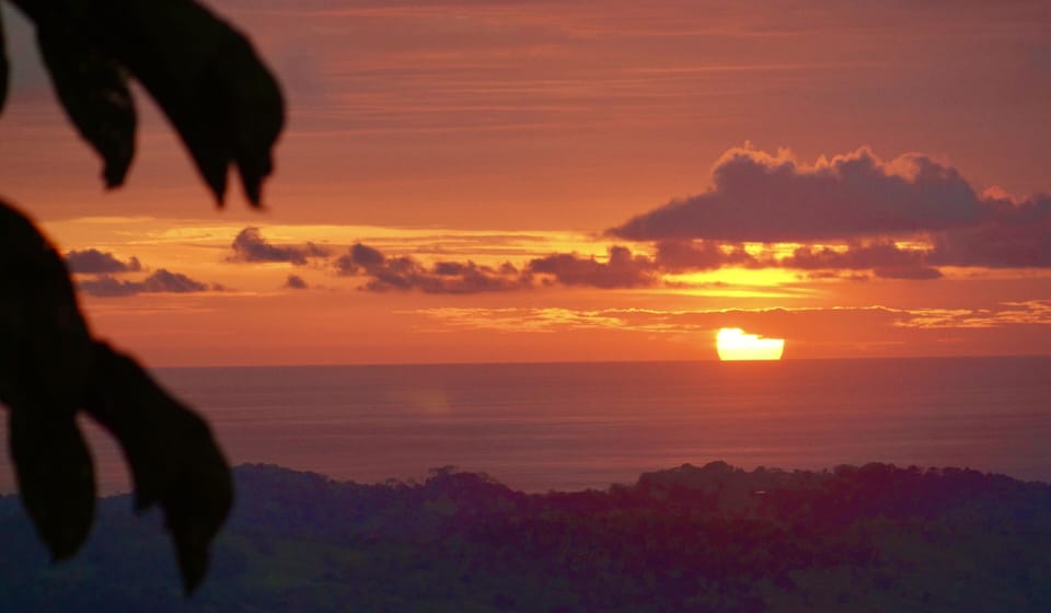 summer sunset over the Pacific Ocean