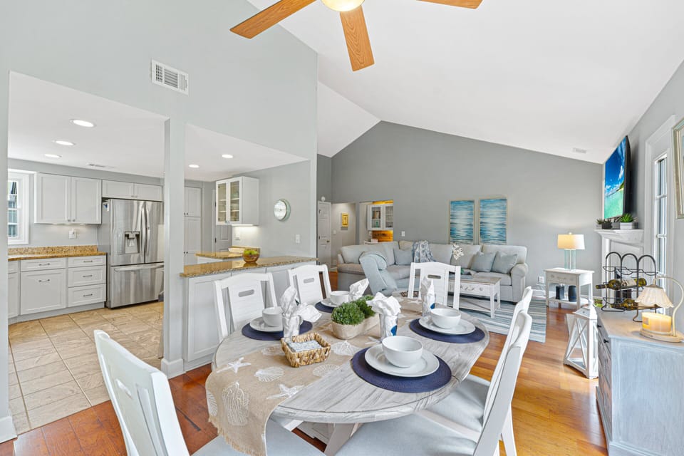 An ideal setting for relaxed meals, entertaining, or unwinding after a day on Hilton Head Island.