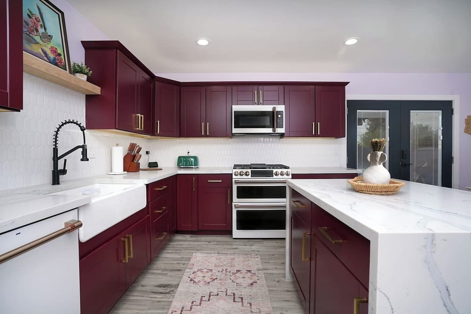 Plenty of room to cook & entertain family and friends.