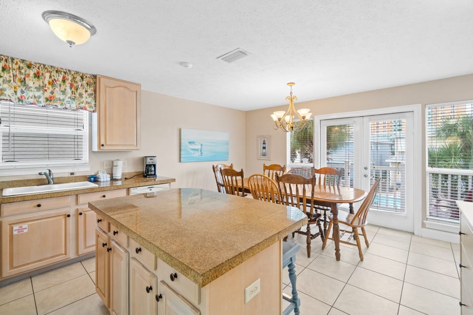 Kitchen View with Dining Area
