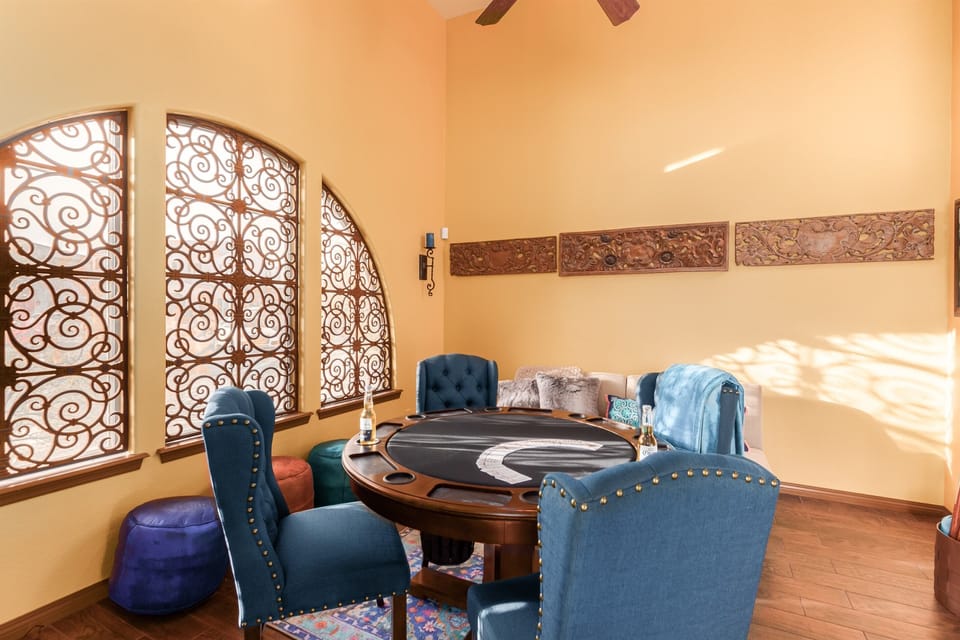 front game room with card tabletop