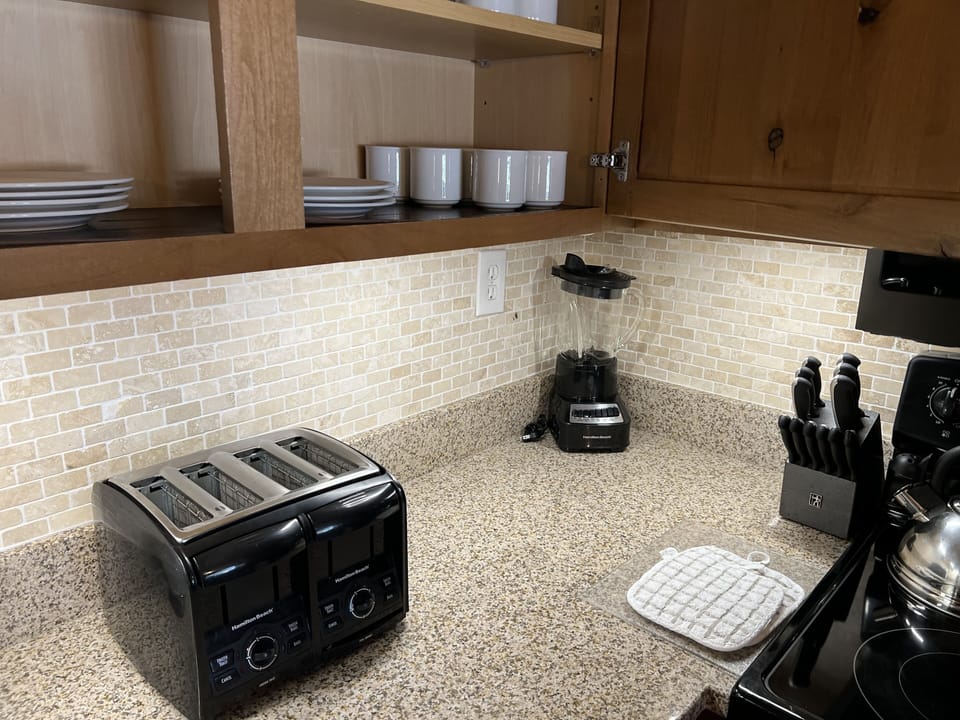Fully stocked kitchen for cooking at home with your friends & family.