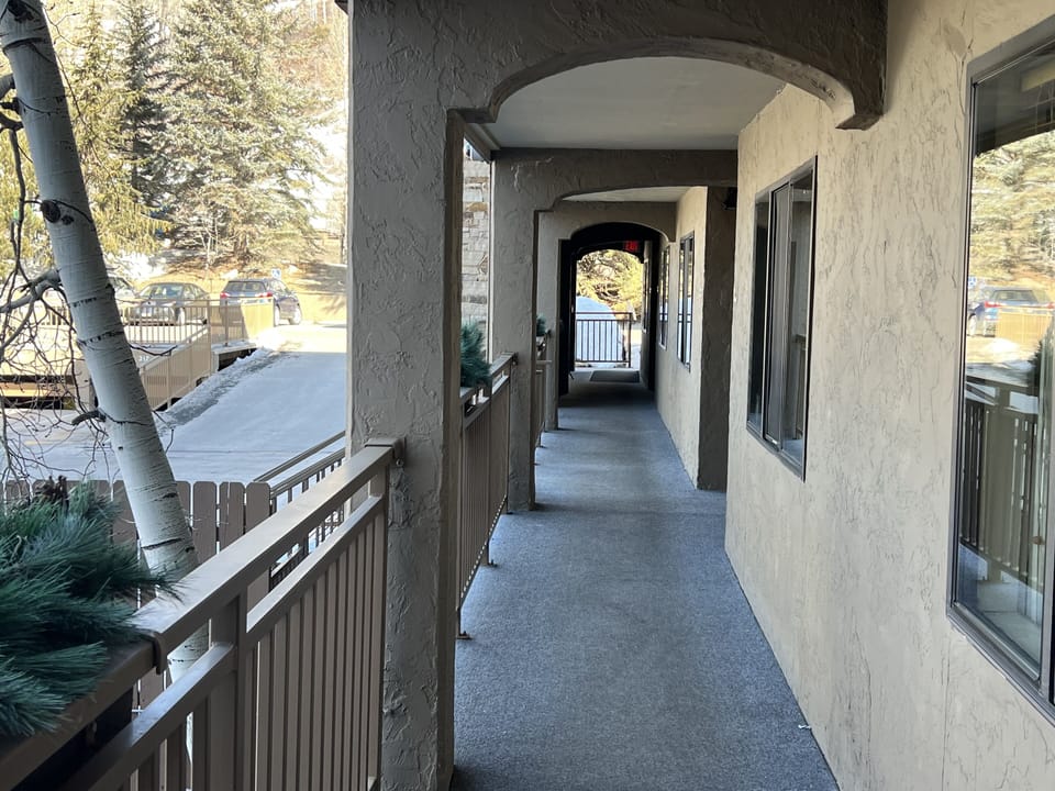 Located on 2nd floor, but ground level with parking lot so no steps or elevators