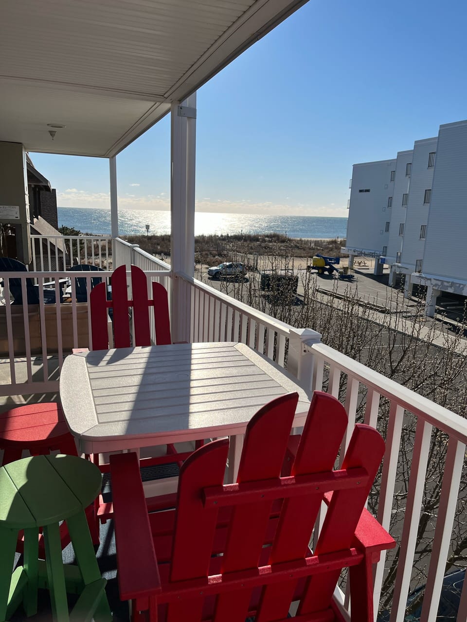 Enjoy your morning coffee and nightly cocktails with a great view!