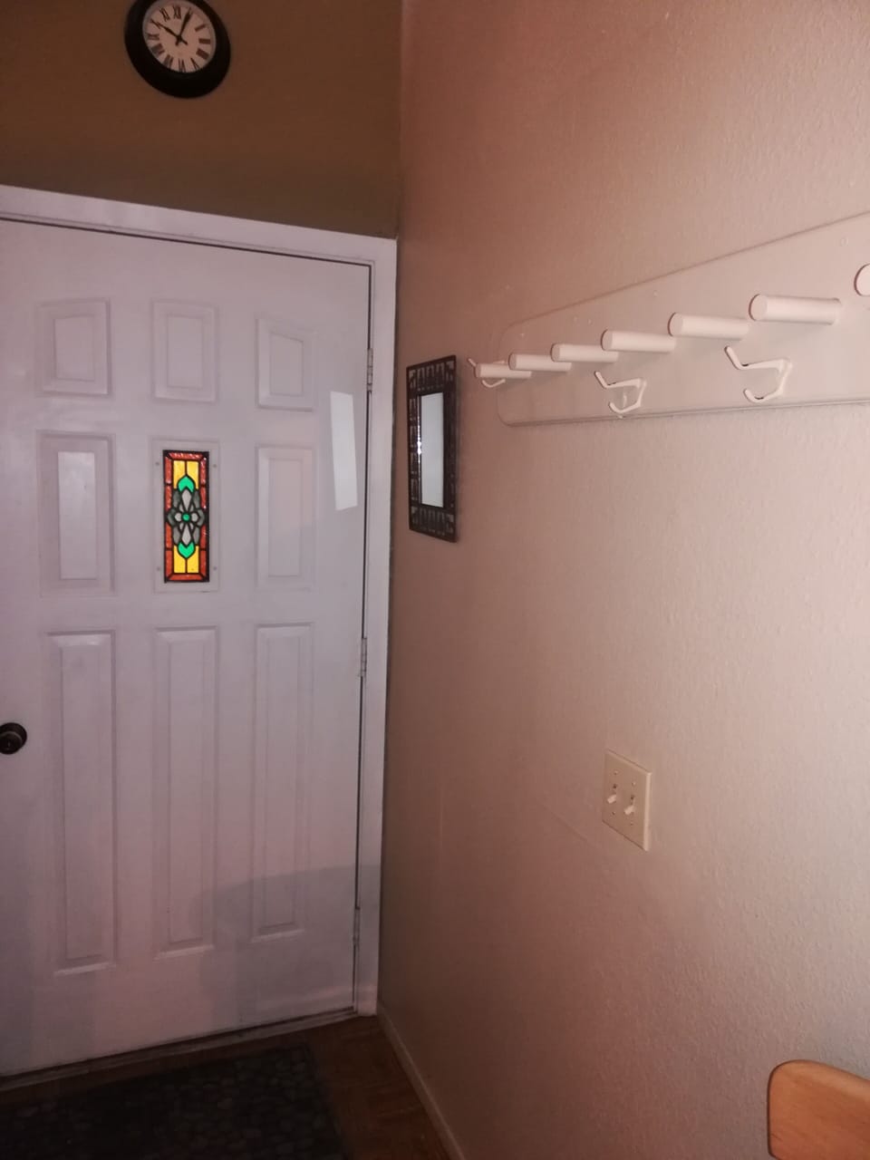 Ski rack by front door