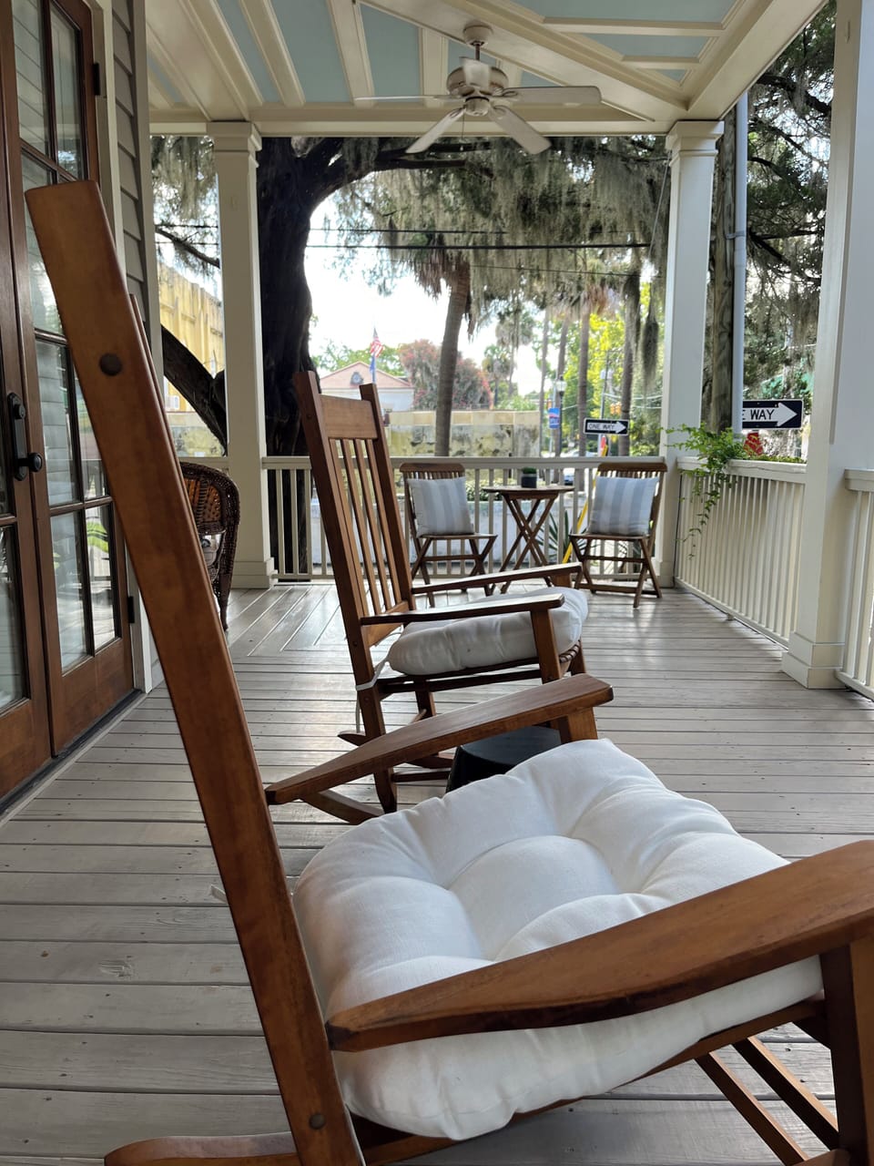 Enjoy your morning coffee on the front porch