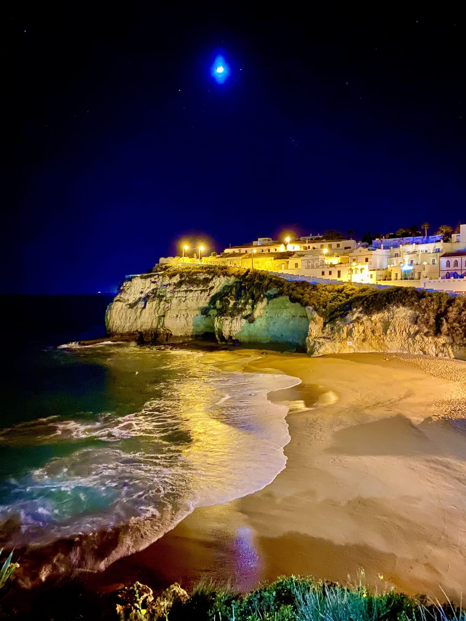 Carvoeiro Beach. This point of view is just a 5-minute walk from your apartment.