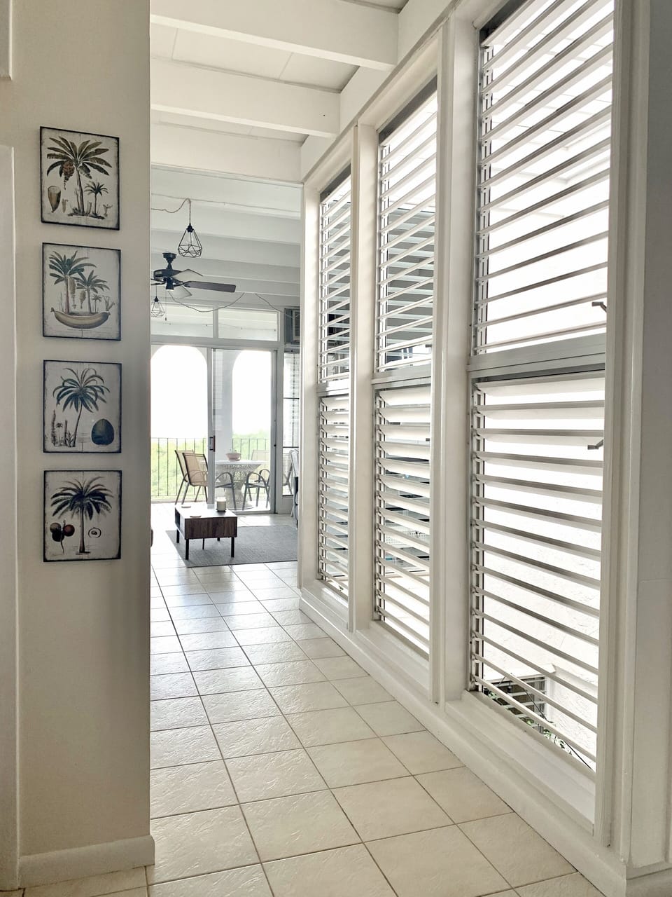 Hallway and atrium