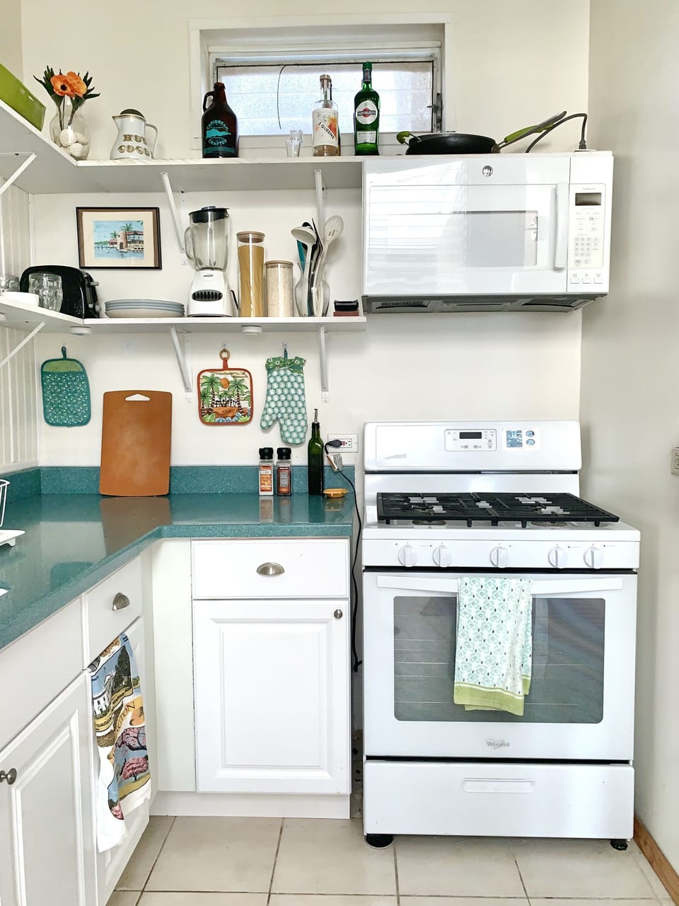 Fully-stocked kitchen