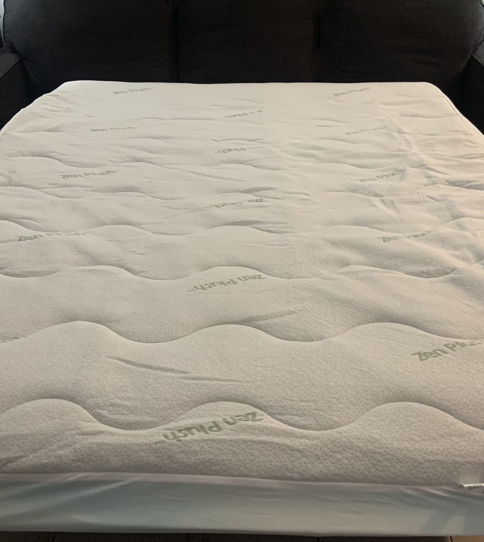 Sleeper sofa with memory foam mattress