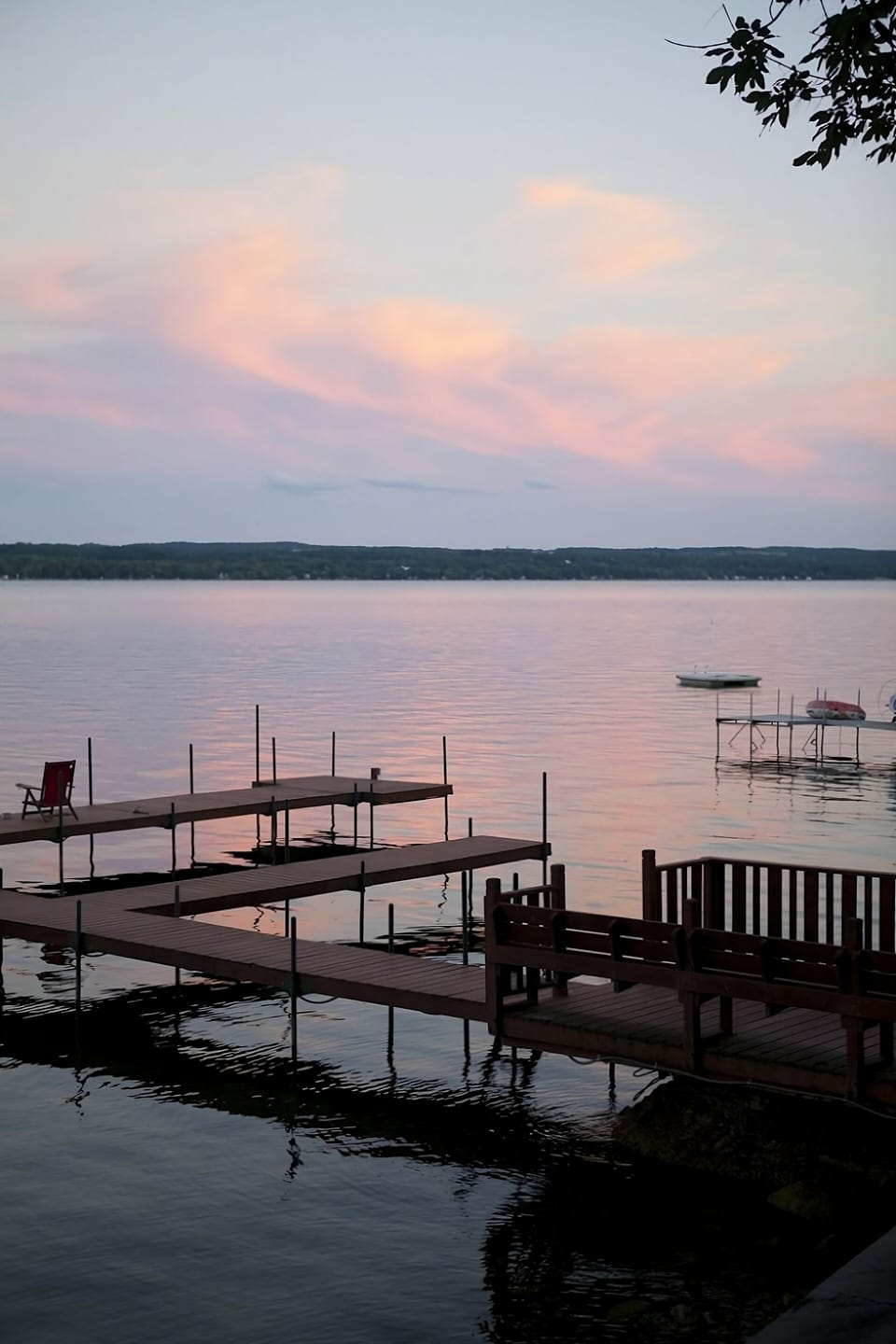 Gorgeous sunrises and sunsets to view from your private dock