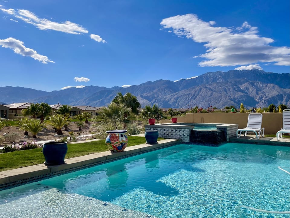 Relax in the pool & spa while enjoying the view