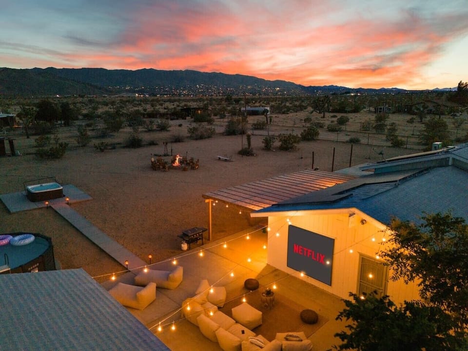 Enjoy a movie night outdoors