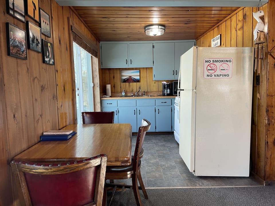 Looking from the living room. View of the kitchen