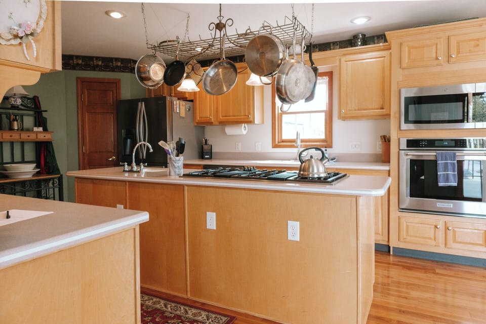 All new stainless steel appliances